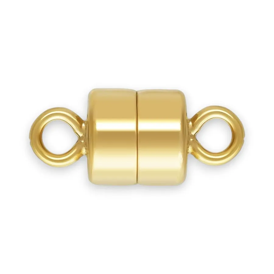 🆕🔗 Magnetic Clasp (Barrel) in 14ct Yellow Gold Filled