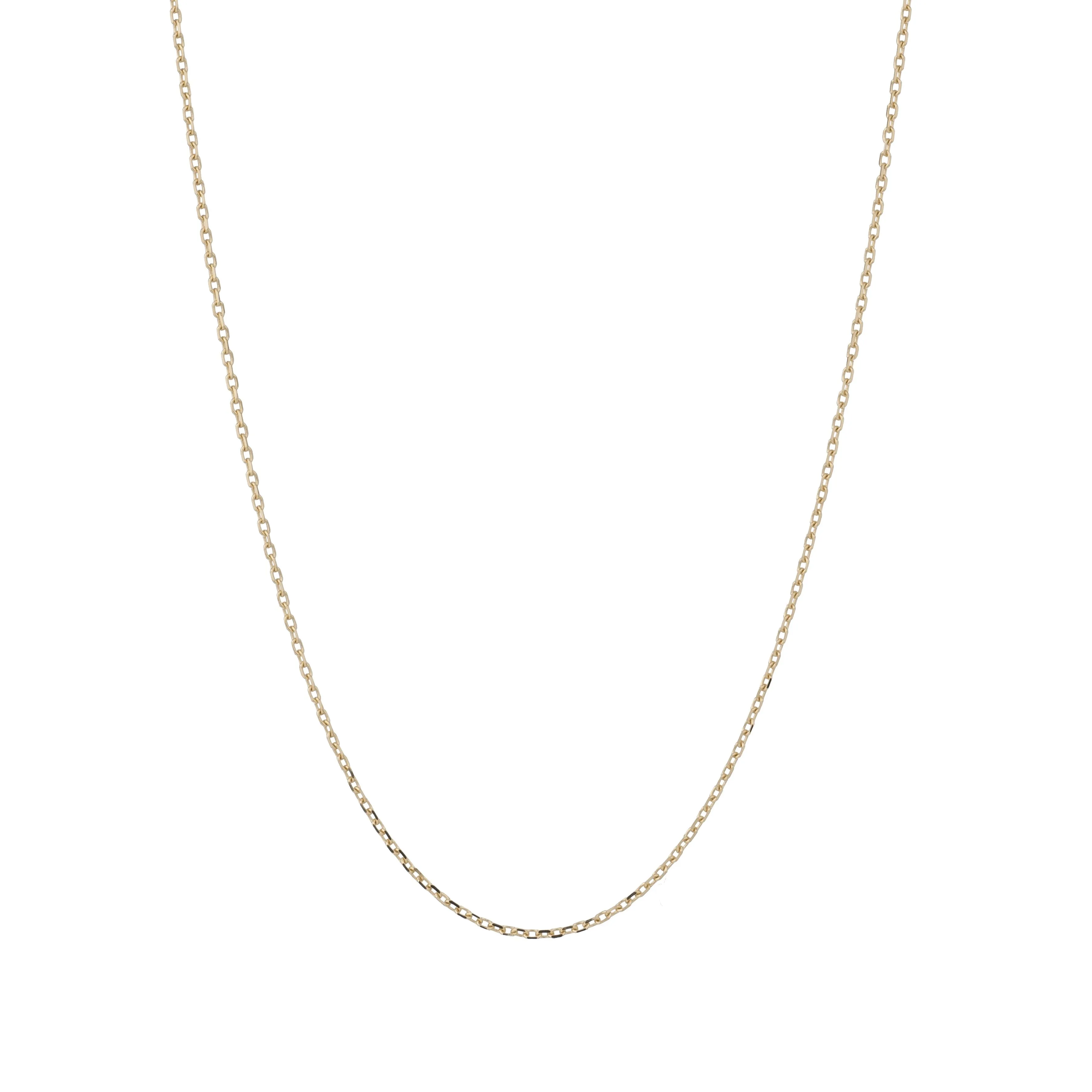 14k gold medium cable chain