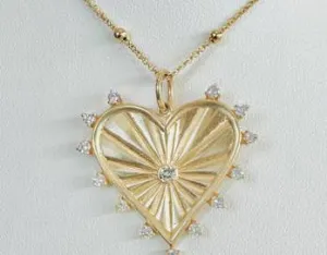 14k Heart Pendant
