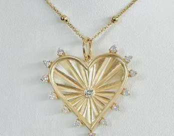14k Heart Pendant