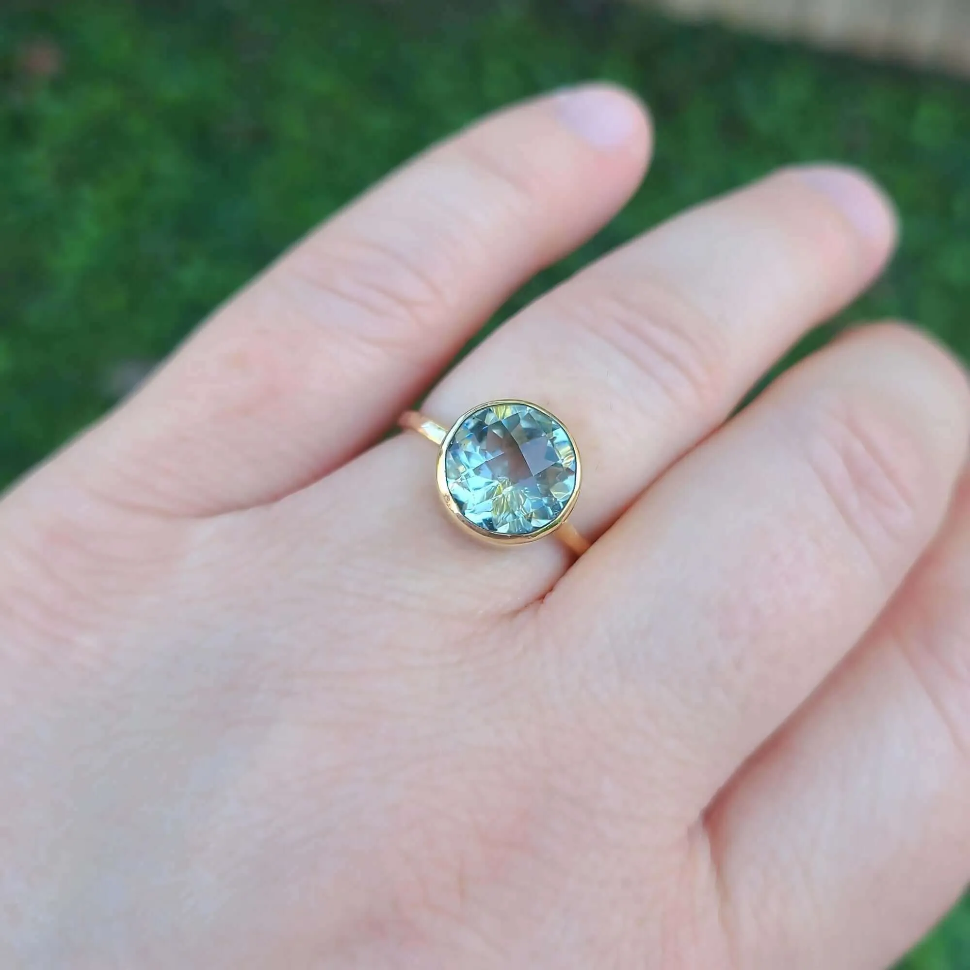14K Jumbo Quartz Candy Ring