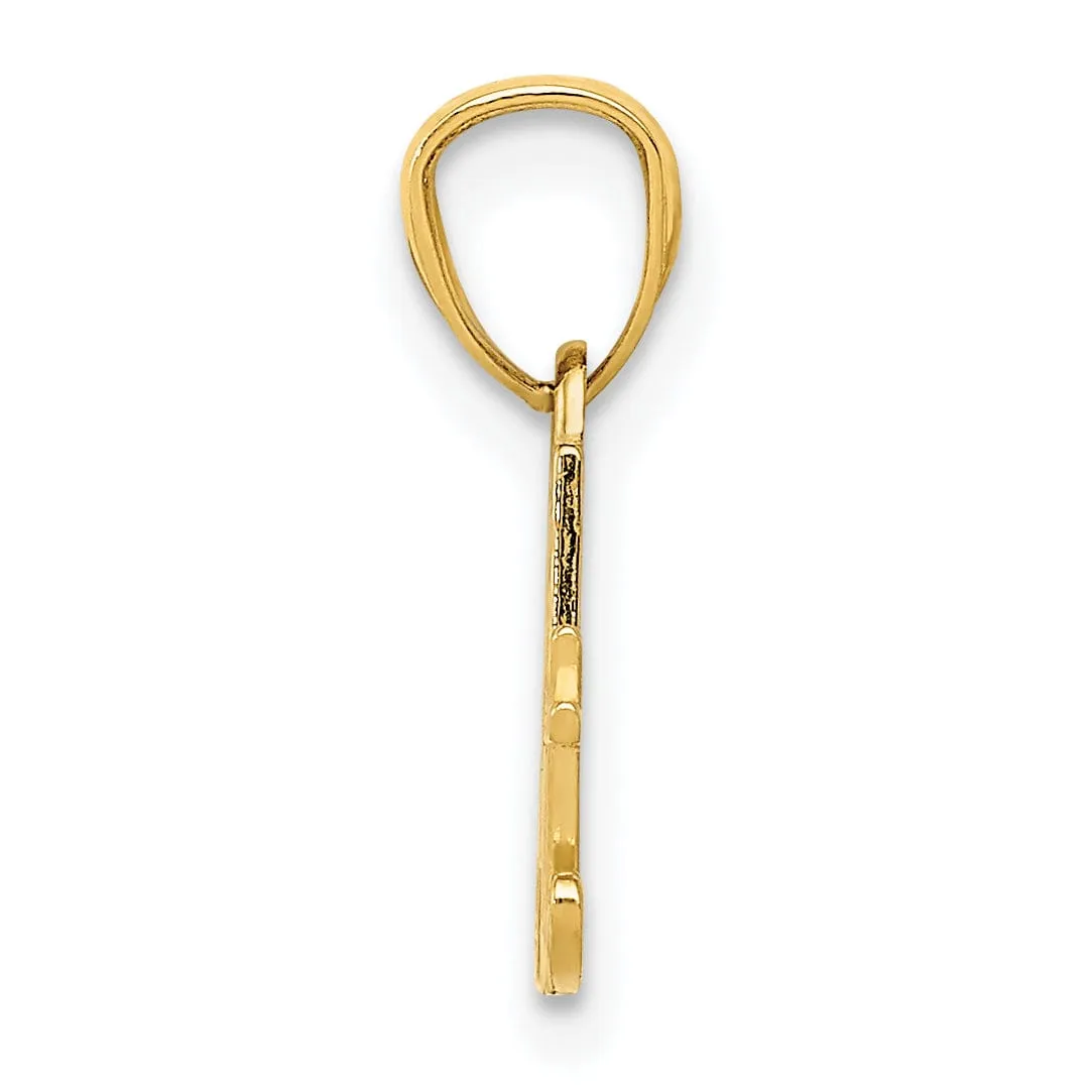 14k Yellow Gold #1 Aunt Charm Pendant