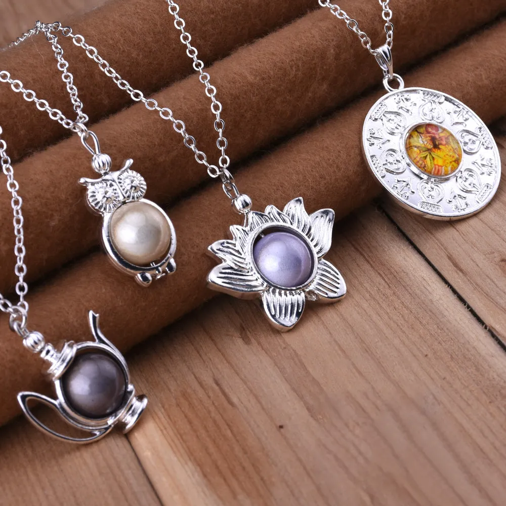 20 Lotus Flower Pendant Lotus Jewelry 12mm beaded pendant Lotus pendant