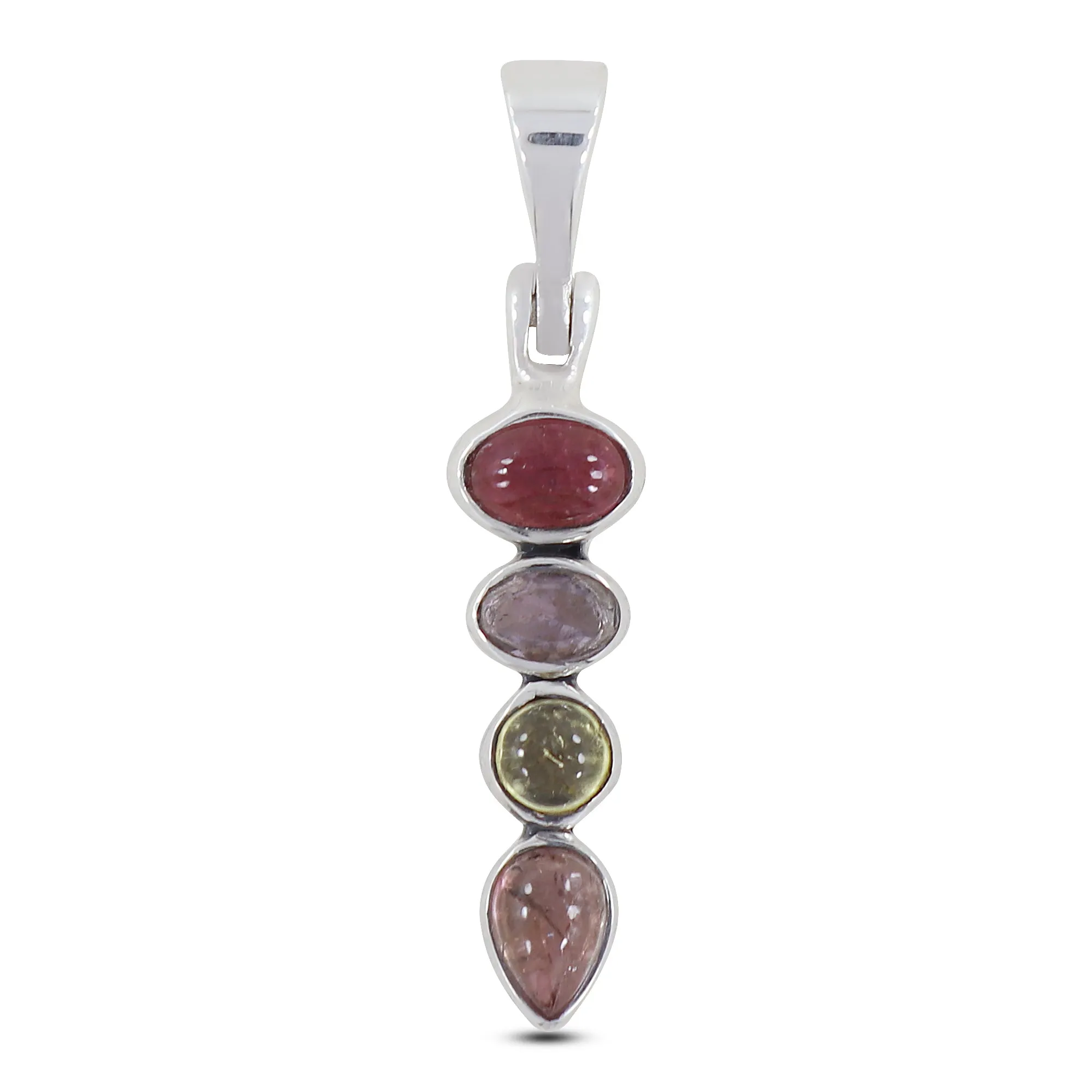 925 Staling Silver Tourmaline Pendants