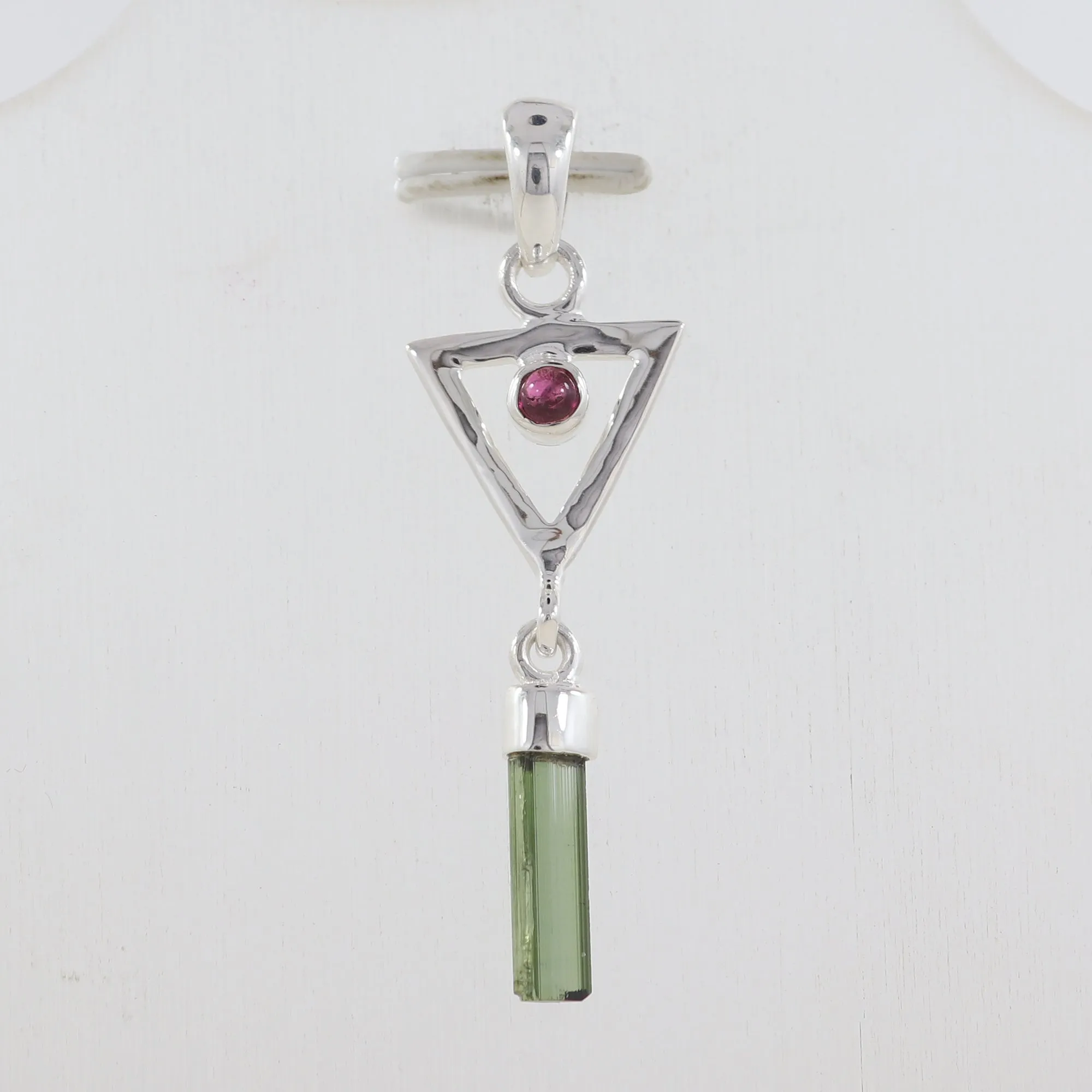 925 Starling Silver Tourmaline Pendants