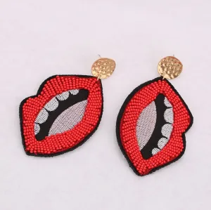 A Mouth Full Statement Earrings