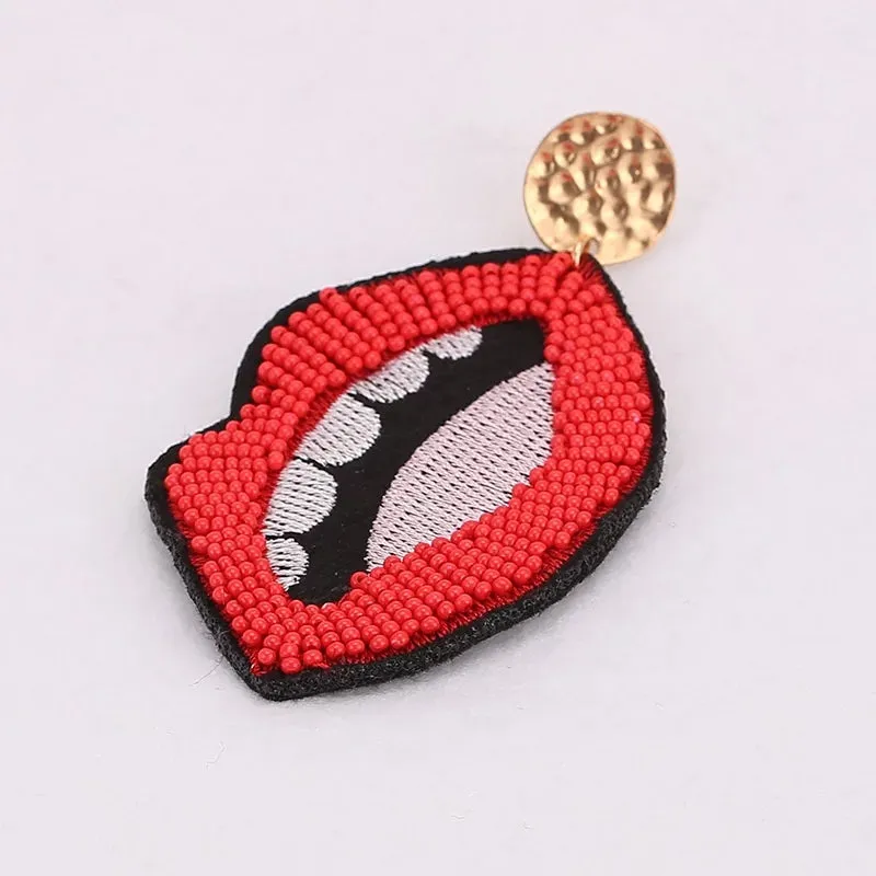 A Mouth Full Statement Earrings