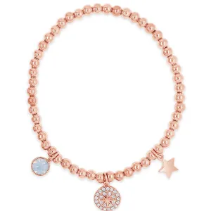 Absolute Rose Gold & White Opal Bead Bracelet
