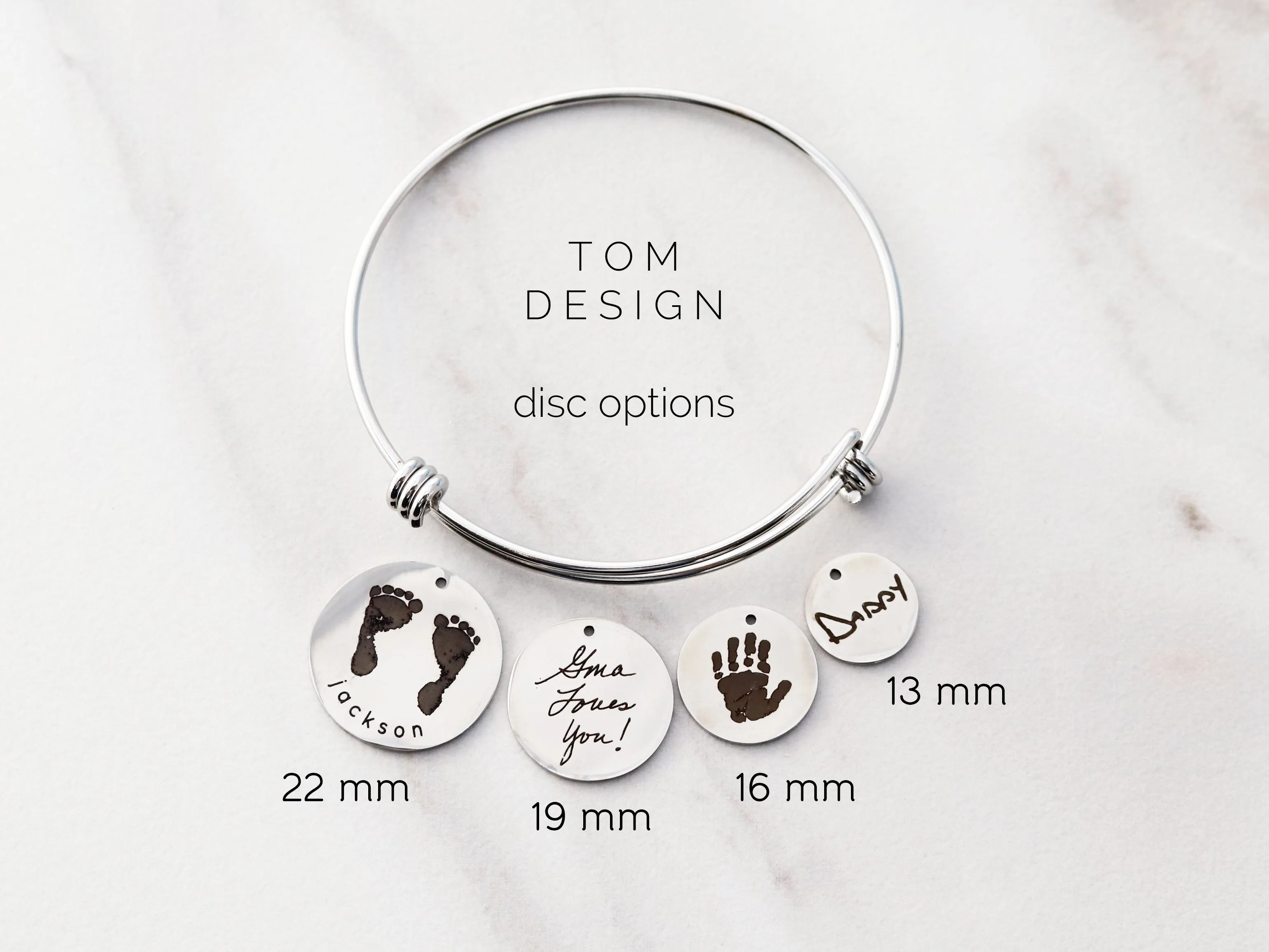 Actual Hand / Foot Prints Bangle