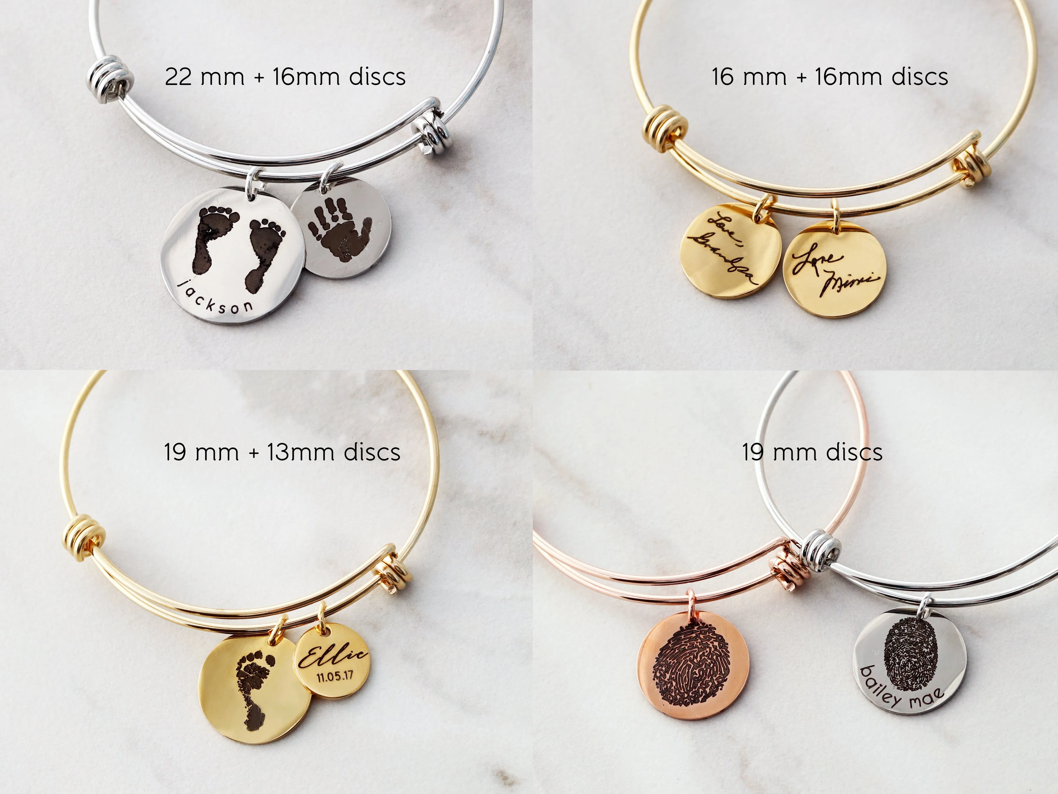 Actual Hand / Foot Prints Bangle