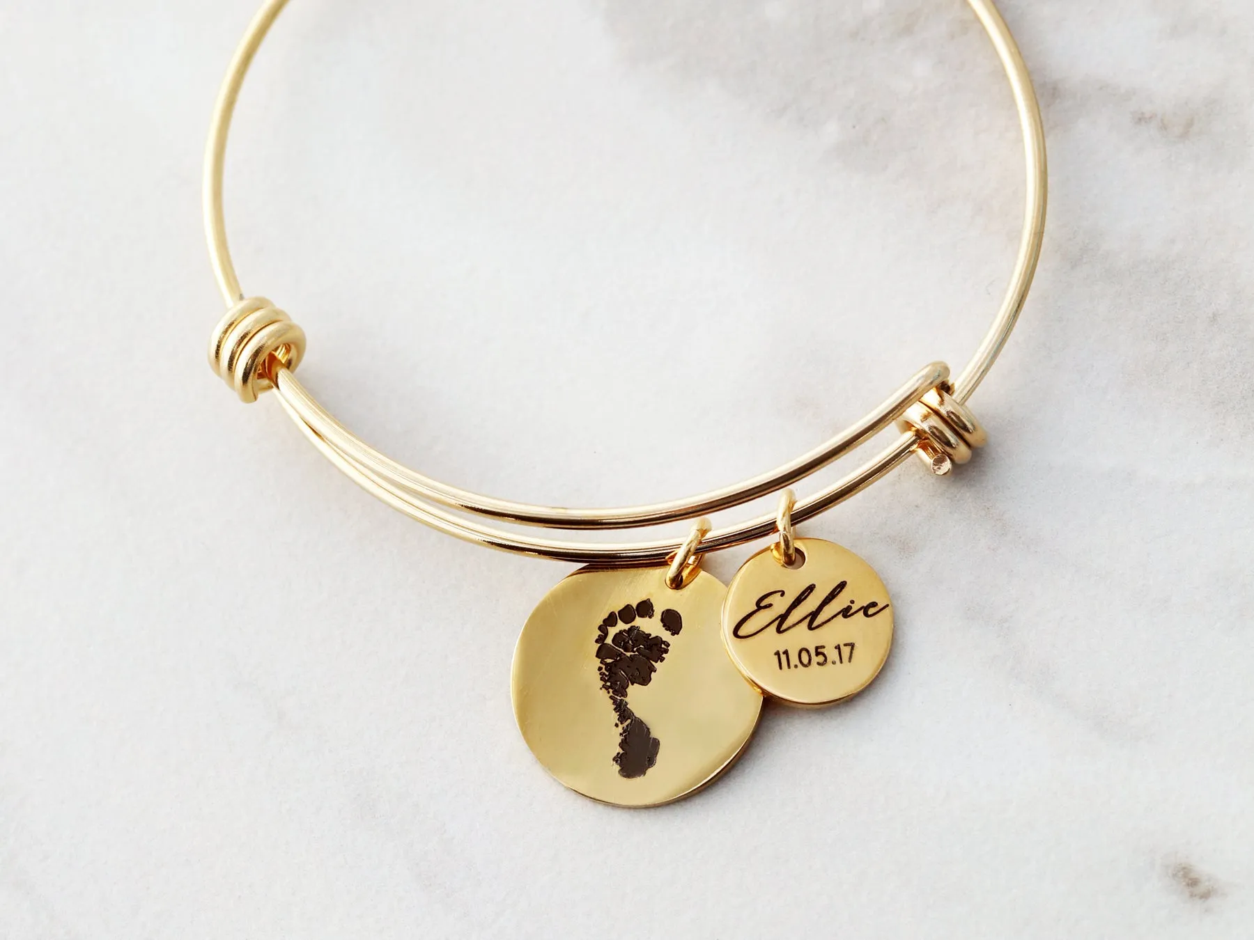 Actual Hand / Foot Prints Bangle