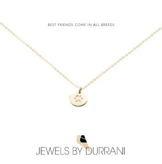 Actual Paw Print Disk Necklace (Elite Version)
