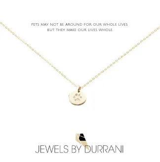 Actual Paw Print Disk Necklace (Elite Version)
