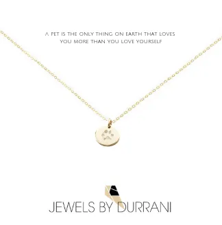 Actual Paw Print Disk Necklace (Elite Version)
