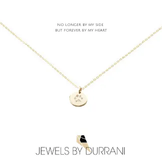 Actual Paw Print Disk Necklace (Elite Version)
