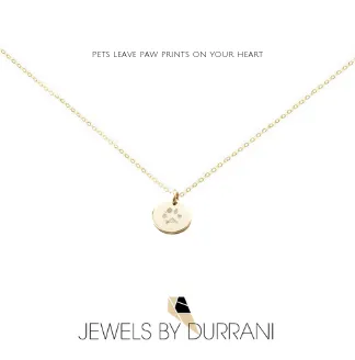 Actual Paw Print Disk Necklace (Elite Version)