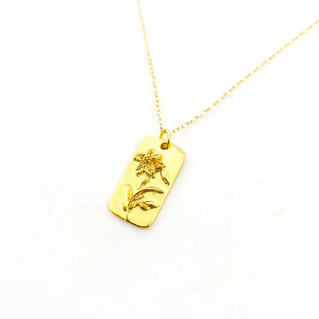 Adalynn Flower Necklaces | Gold