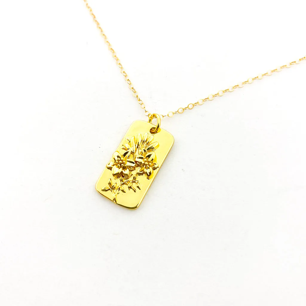 Adalynn Flower Necklaces | Gold