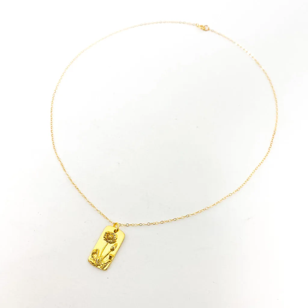 Adalynn Flower Necklaces | Gold