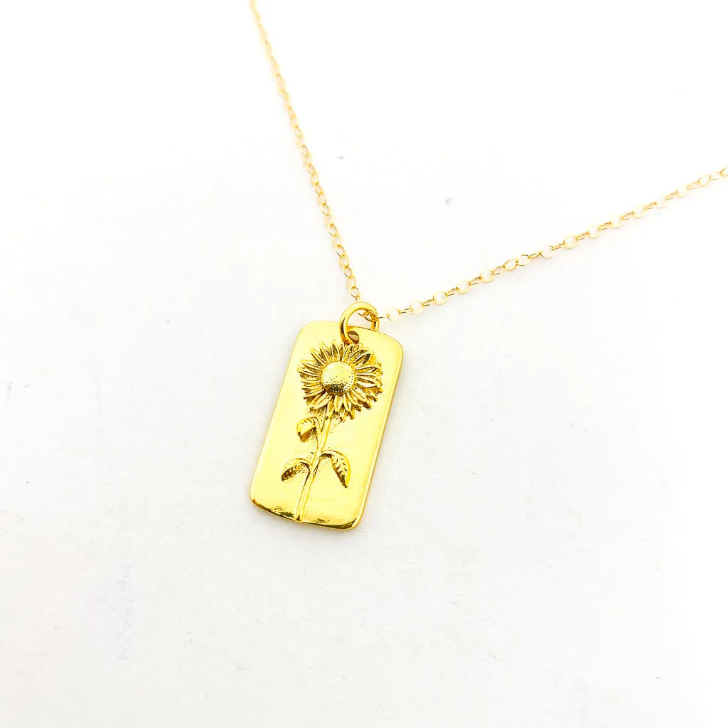 Adalynn Flower Necklaces | Gold