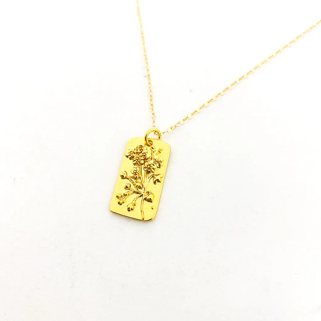 Adalynn Flower Necklaces | Gold