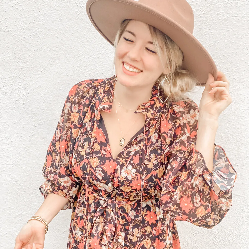 Adalynn Flower Necklaces | Gold
