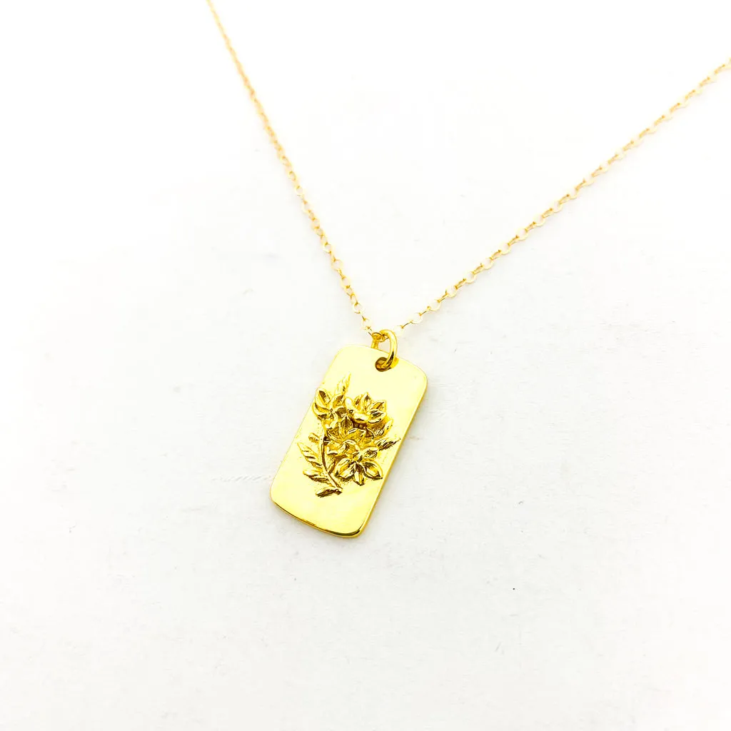 Adalynn Flower Necklaces | Gold