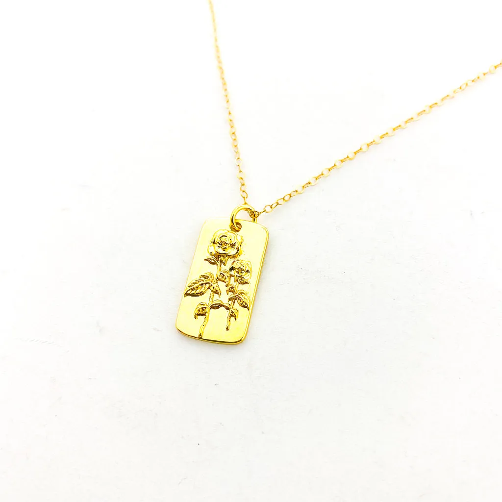 Adalynn Flower Necklaces | Gold