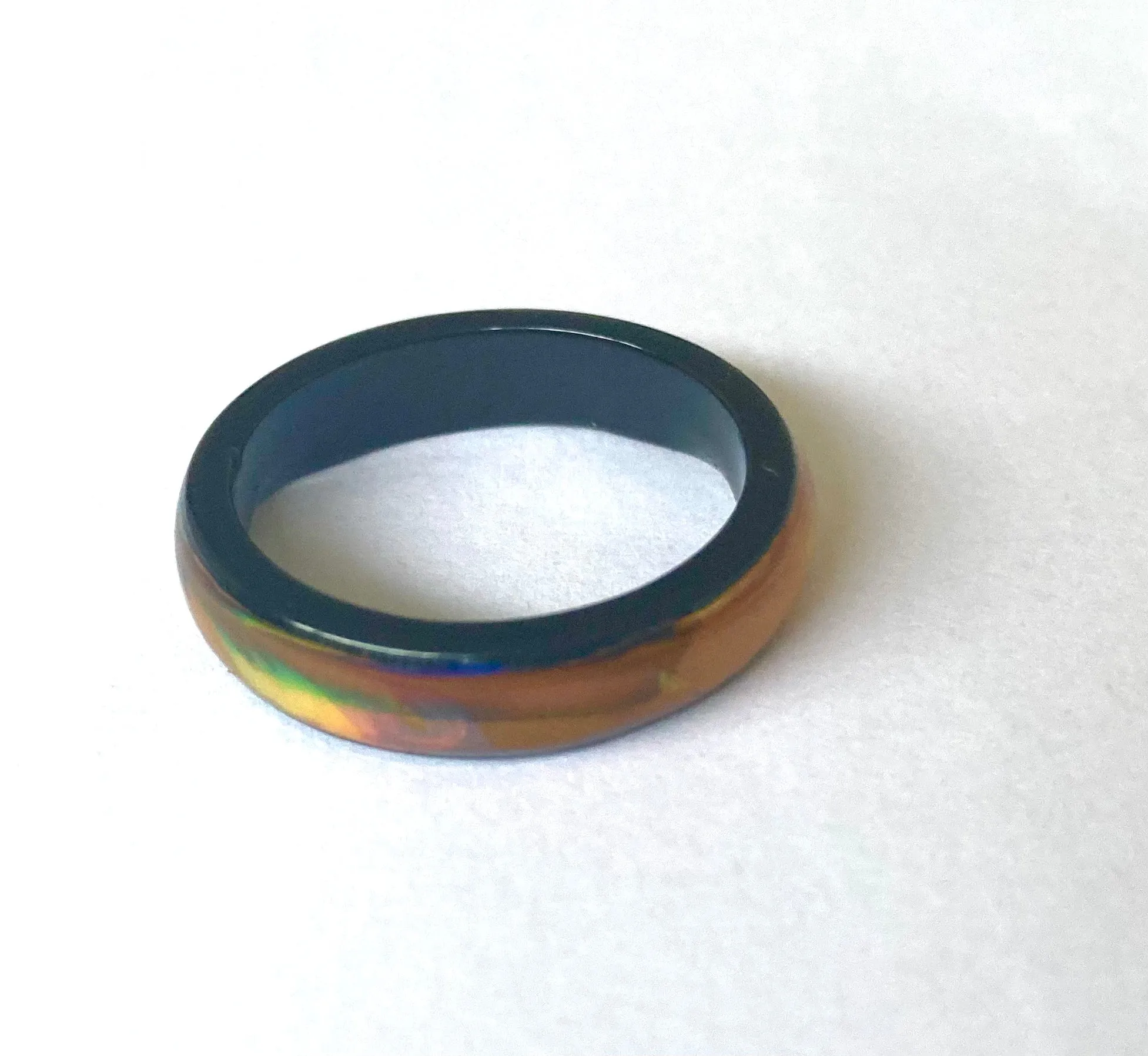Agate Mood Ring Size 11 1/4 Outlet