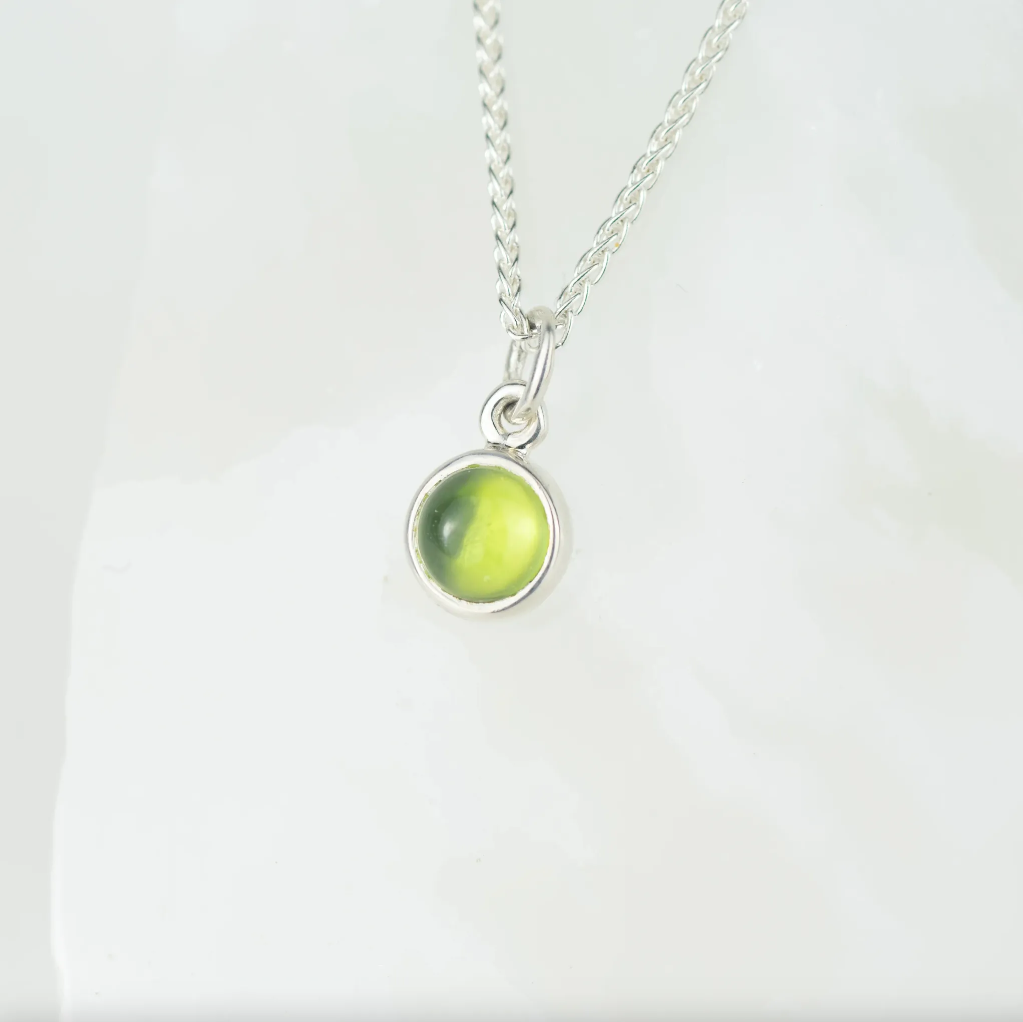 Alison Moore Single Gemstone Pendant - Peridot