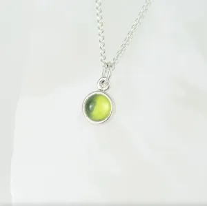 Alison Moore Single Gemstone Pendant - Peridot