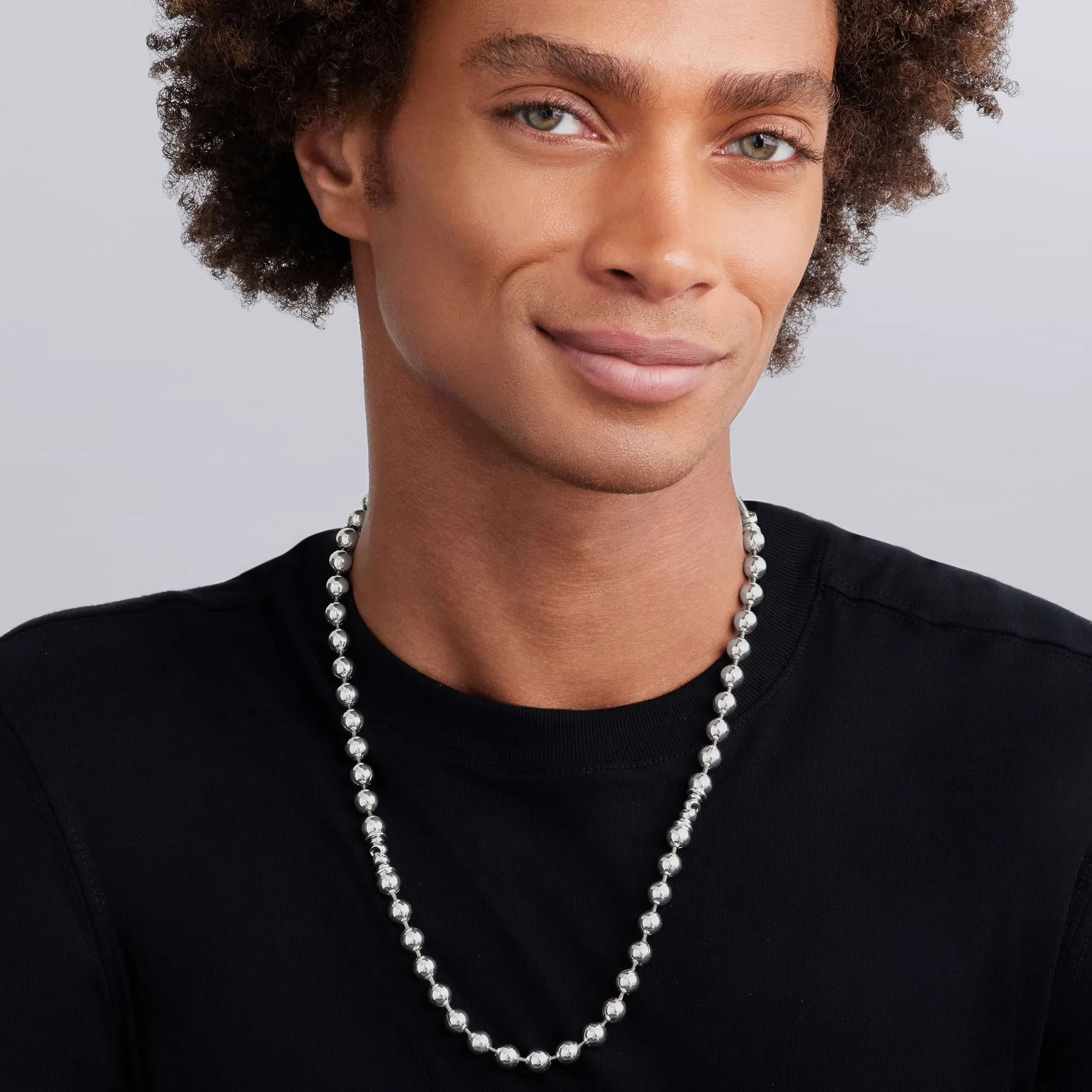 Anthem Caviar Beaded Chain Necklace | 8mm