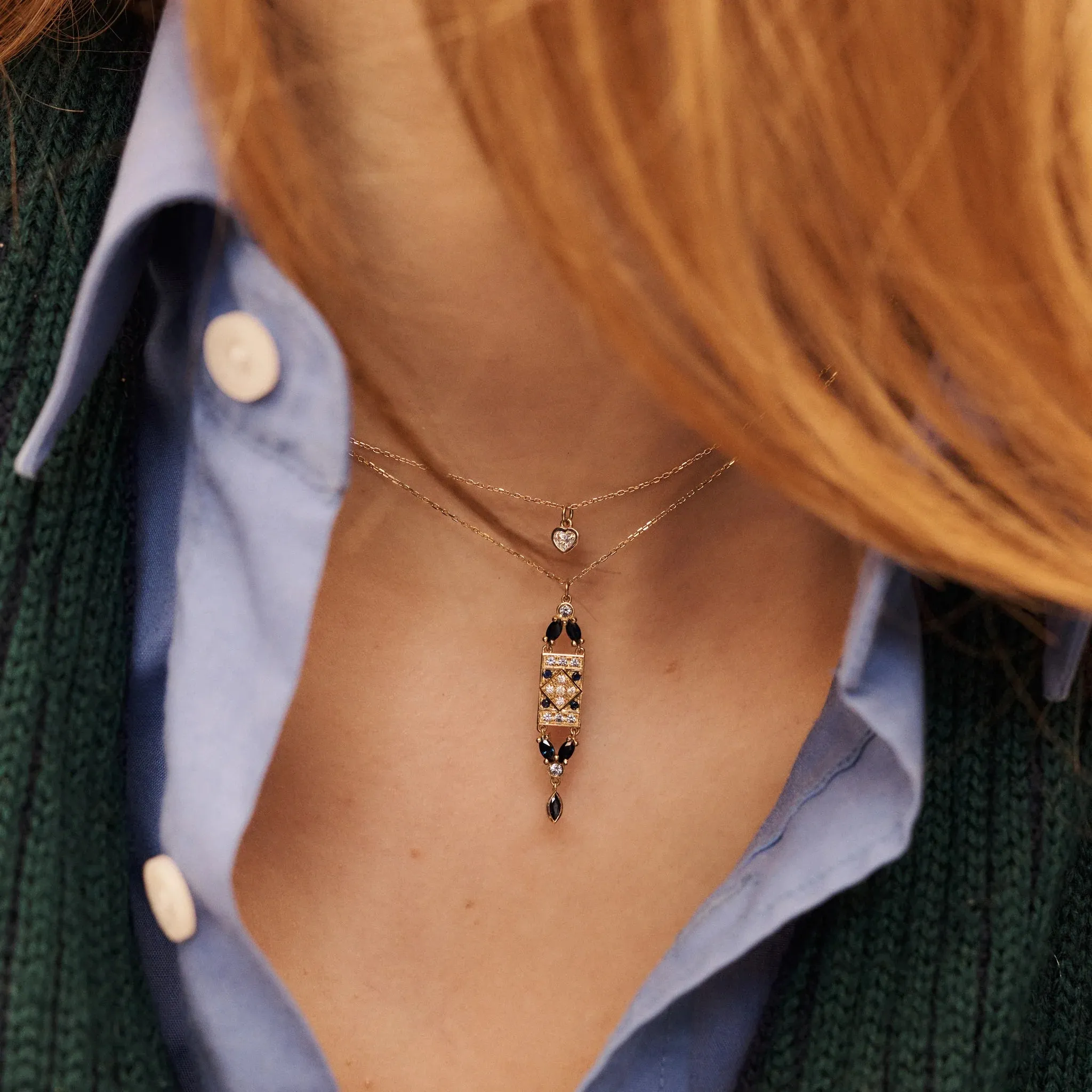 Ava Necklace 1 - Marine (By Special Order)