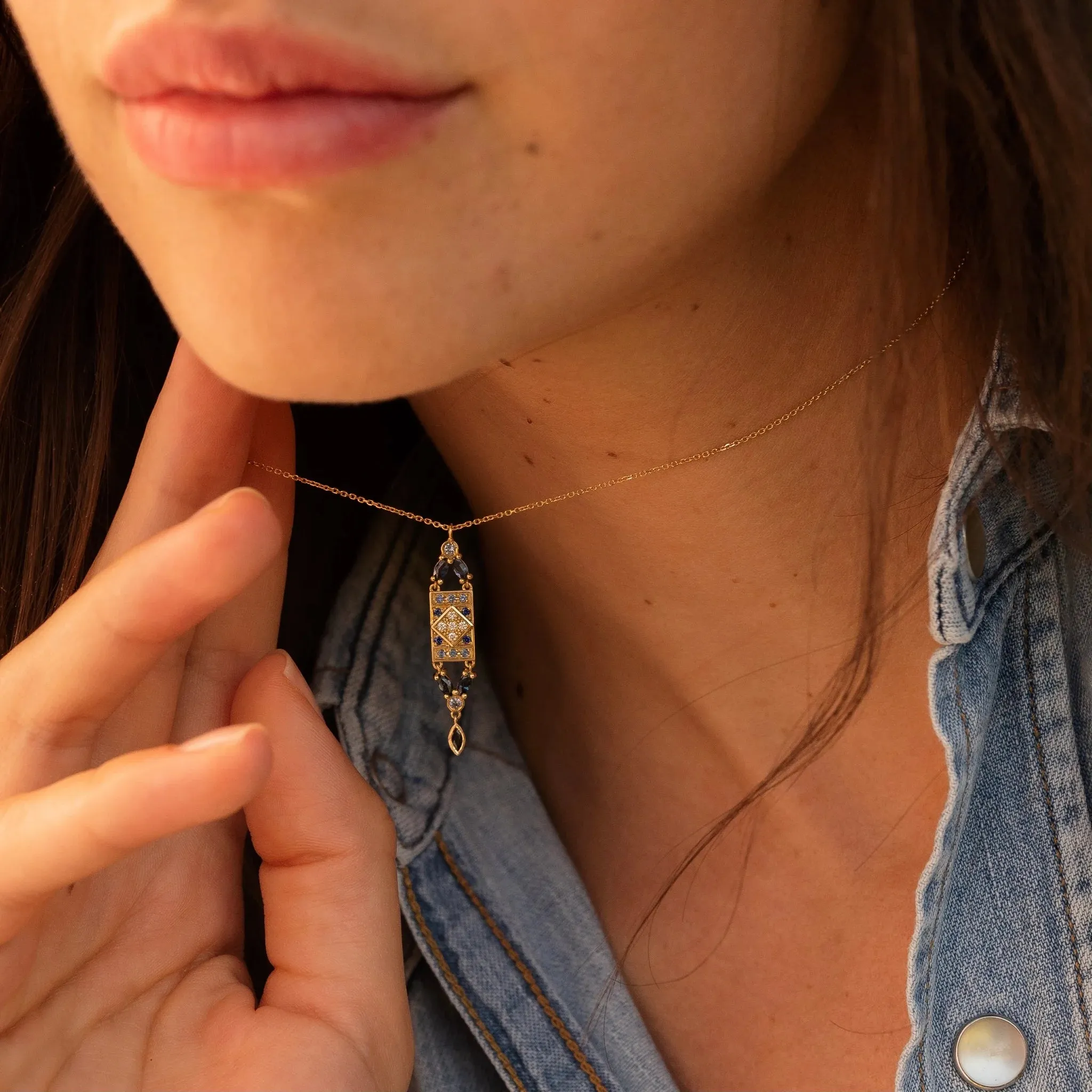 Ava Necklace 1 - Marine (By Special Order)