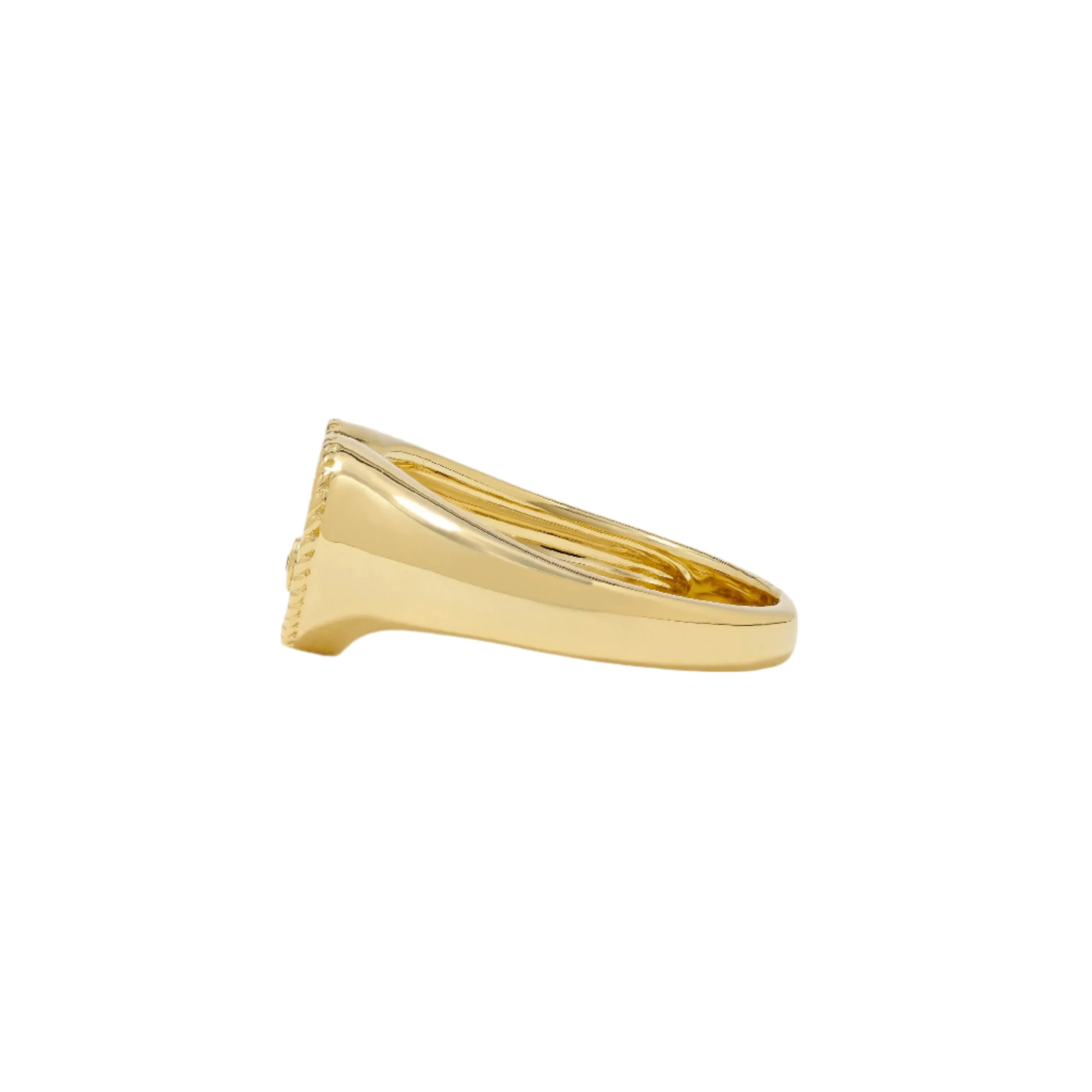 Baby Chevalier Red Agate Heart Pinky Ring