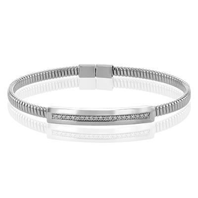 Bangle in 18k Gold with Diamonds