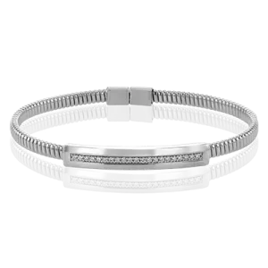 Bangle in 18k Gold with Diamonds