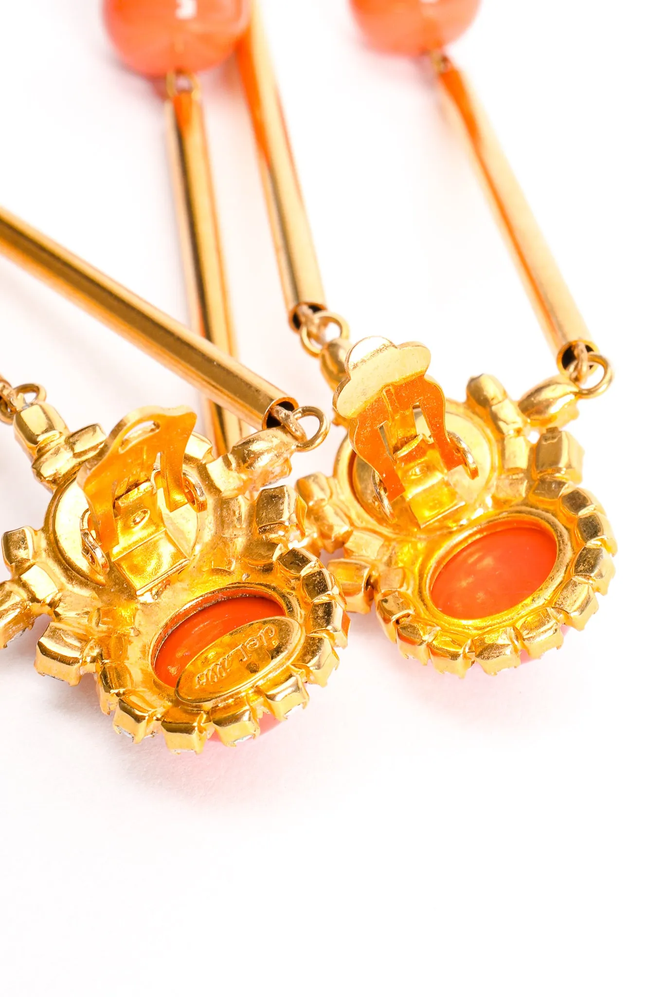Bead Tube Chandelier Earrings