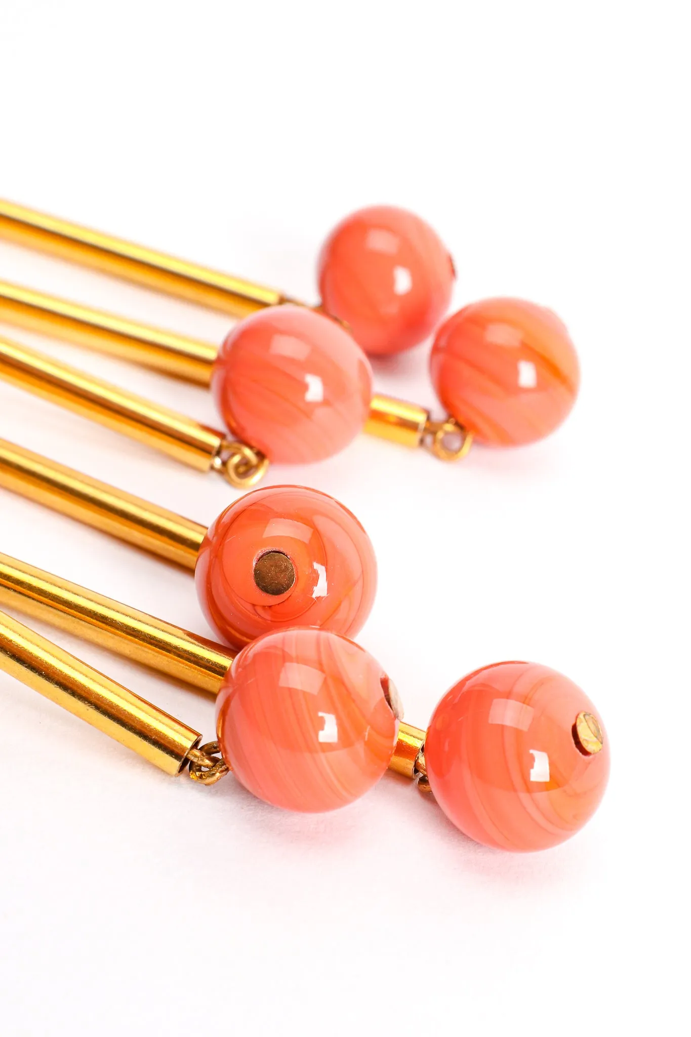 Bead Tube Chandelier Earrings