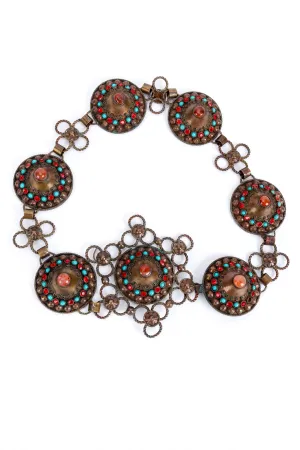 Beaded Dome Metal Belt