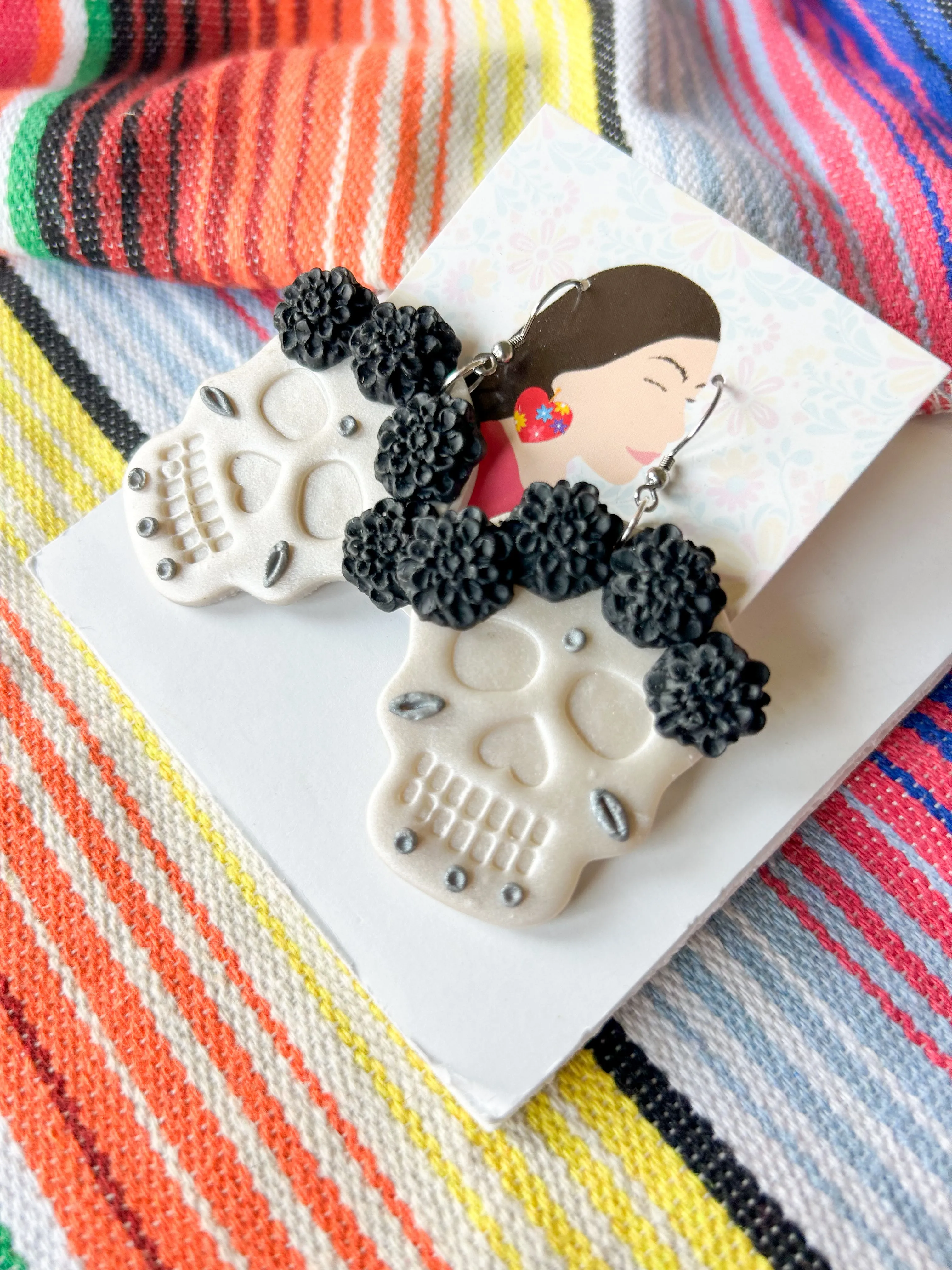 Black Marigold Sugar Skull