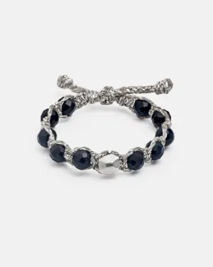 Black Spinel Rings | Silver