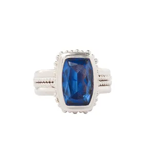 Blue Quartz Handcrafted Sterling Silver Ring