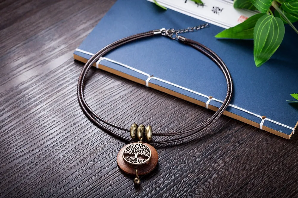 Bohemian Fashion Wooden Necklace