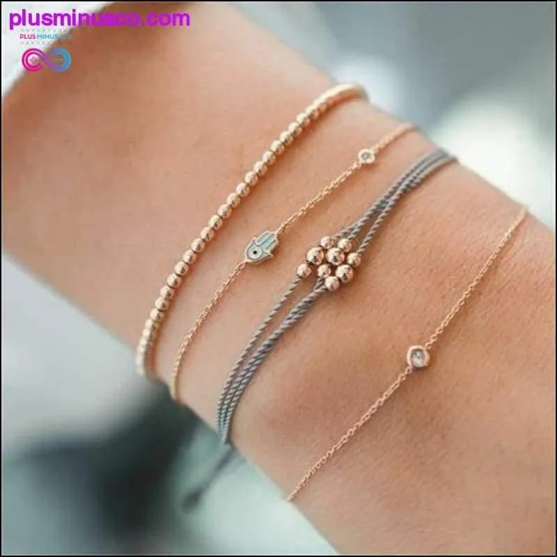Bohemian Shell Map Turtle Bracelet Set, Retro Geometric