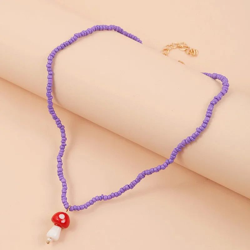 Bohemian Women's Multicolor Beads Handmade Necklaces
