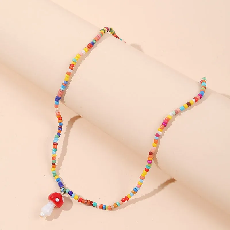 Bohemian Women's Multicolor Beads Handmade Necklaces