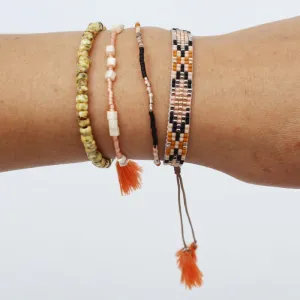 Boho Bracelet – Set of 4 BLACK BLUSH