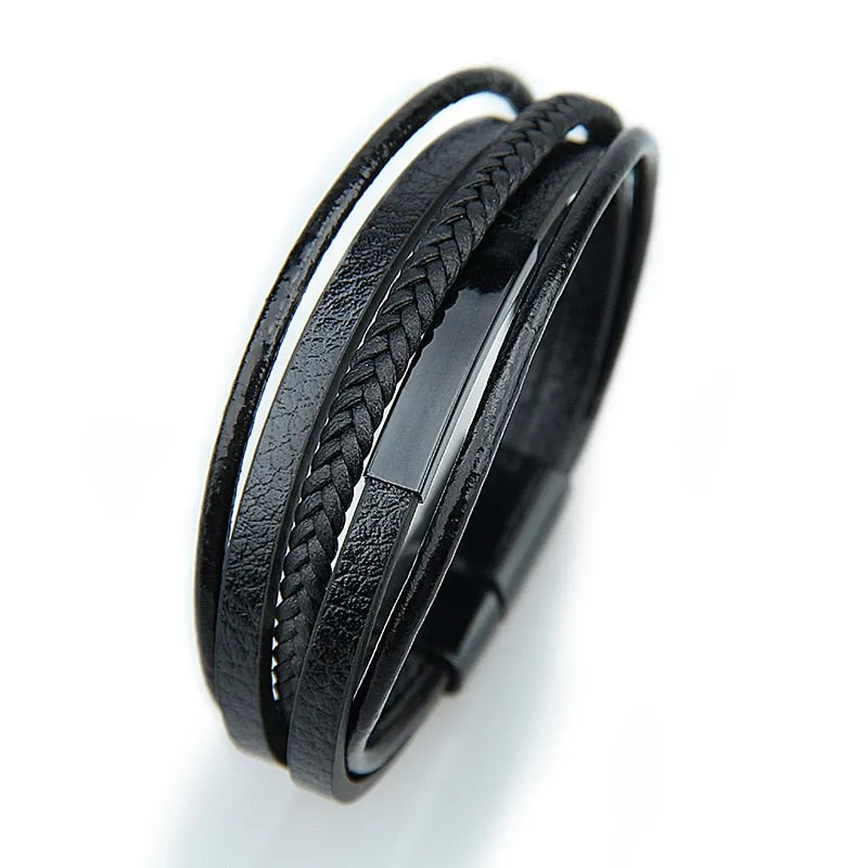 Braided Leather Bracelets Men