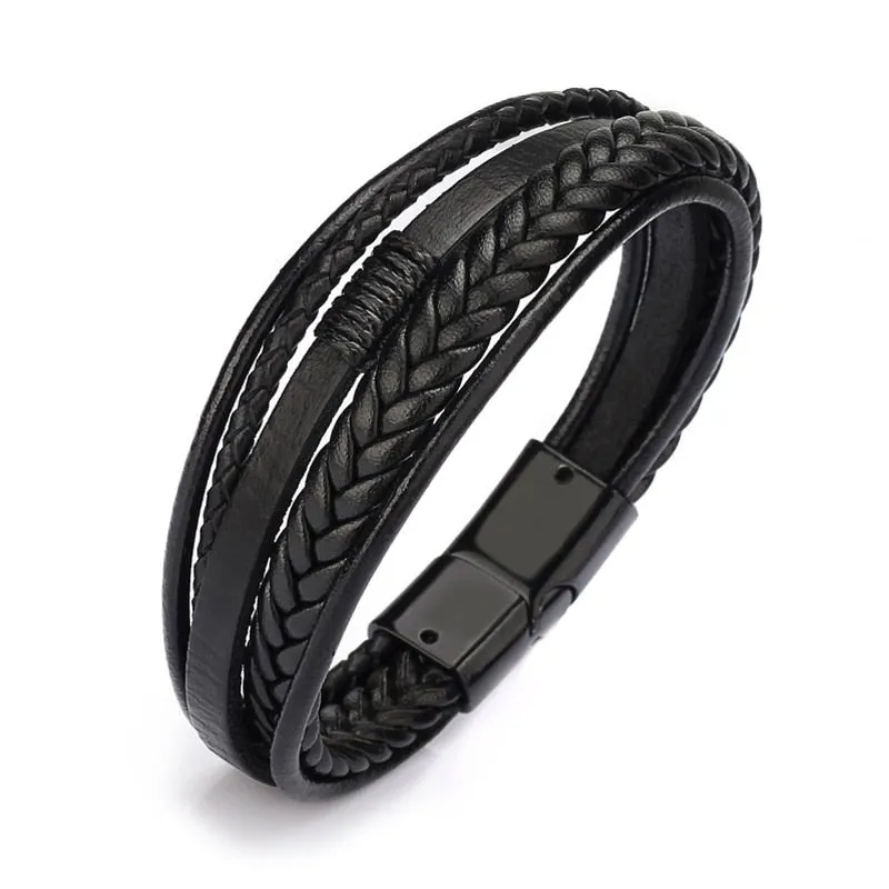 Braided Leather Bracelets Men